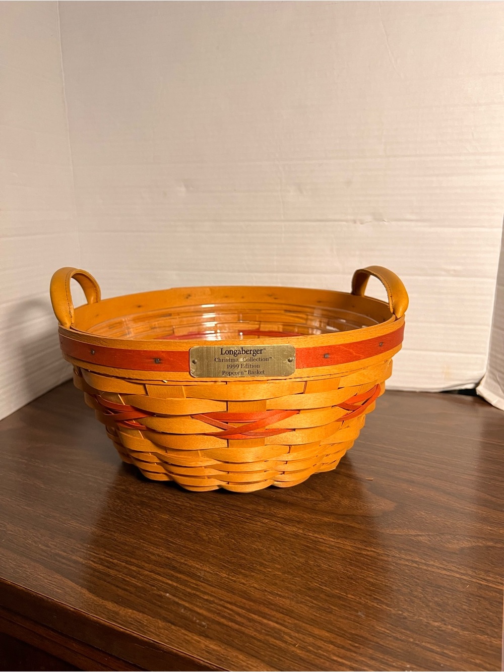 Longaberger  Woven Accent Basket with plastic liner